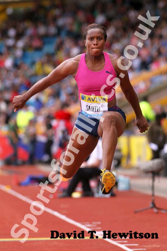 Tricia Smith, triple jump, 2012 Samsung Diamond League, Birmingham.